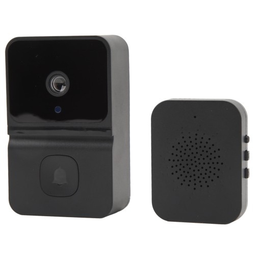 Inteligentny dzwonek do drzwi czarny 1080P WiFi