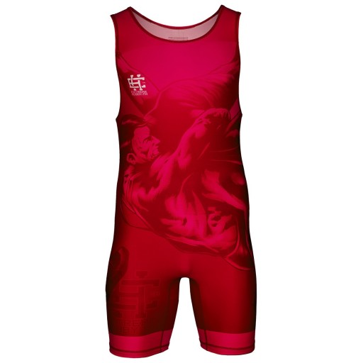 Костюм мужской борцовский, WRESTLING RED, 2XL