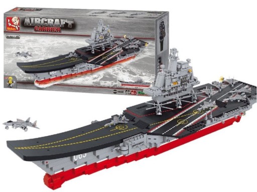 Кирпичи USS ENTERPRISE Авианосец MEGA BIG Ship Military 1058 шт. + LEGO ОРУЖИЕ