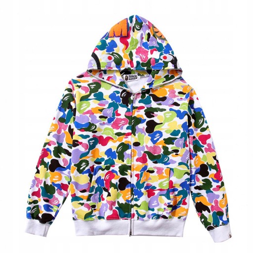 Толстовка Bape Shark kangaroo, зеленый камуфляжный кенгуру
