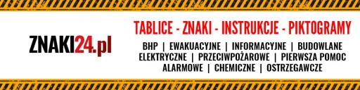 Znak tablica BHP tabliczka PCV Zasilanie dwustronne 148x210