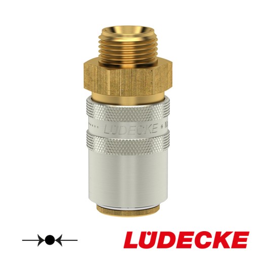 Быстроразъемный соединитель для контроля температуры DN 9 LUDECKE GZ 1/4