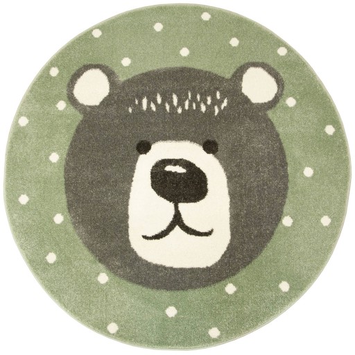 Обвенчались. 140 см КРУГЛЫЙ КОВЕР LIMA BEAR GREY PASTEL OLIVE CREAM