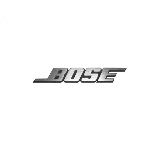 Naklejka Emblemat BOSE srebrna 30x5mm