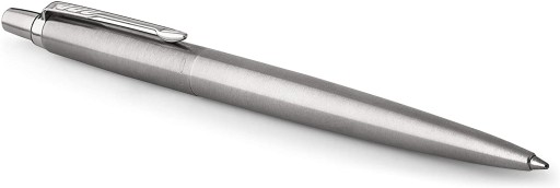 Шариковая ручка Parker Jotter, сталь, серебристая отделка, гравировка, подарочный футляр