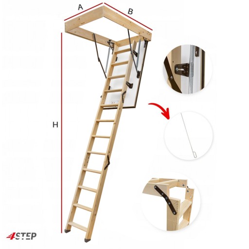 4STEP GREENLINE Чердачные лестницы 120x80 35 мм НАБОР защитных полос