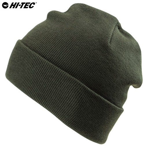 MJOSA HI-TEC Мужская зимняя шапка двухслойная плотная термооливковая