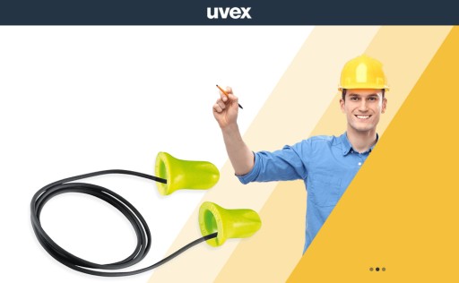 Беруши Uvex hi-com лаймовые с жилками, 10 пар