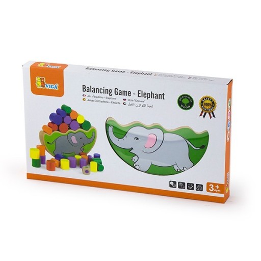 Деревянный пазл Балансирующий слон Viga Toys Montessori