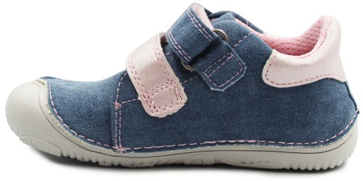 Trampki Po Szkole Dla Dziewczynki Na Rzep BAREFOOT DD STEP C073-41805M 29