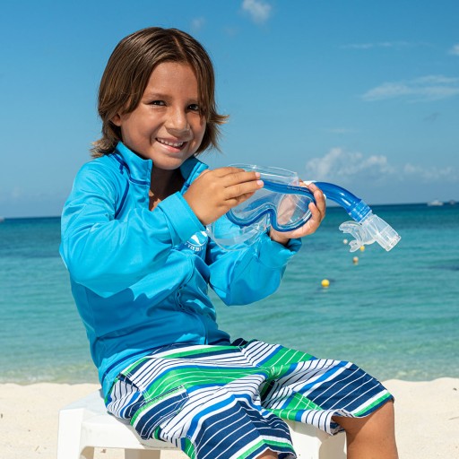 TUSA RT DIVING SET с маской и трубкой JUNIOR 6-10 RC-0204 CB sky