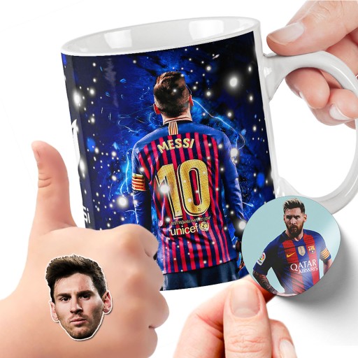 ПОДАРОЧНЫЙ НАБОР КРУЖКА ДЛЯ ДЕТЕЙ ТАТУ НАКЛЕЙКИ LIONEL MESSI КАЧЕСТВО