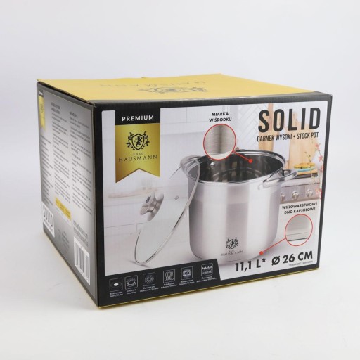 Гастрономия SOLID из нержавеющей стали, 11,1 л.