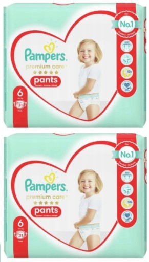 PAMPERS PREMIUM CARE БРЮКИ 6 ПОДГЛОНКИ 62 ШТ.