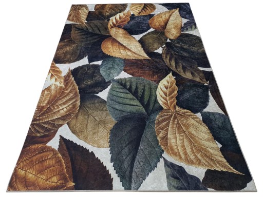 Ковер DIGITAL золотистый LEAVES бежево-коричневый 160х230