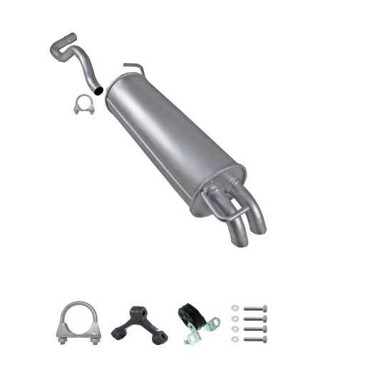 Концевой глушитель Audi A3, VW Golf IV, 4 Leon 1.6,1.9