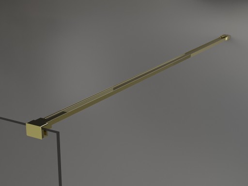 MEXEN KIOTO ŚCIANKA PRYSZNICOWA WOLNOSTOJĄCA 130 x 200 CM ZŁOTA szkło 8 mm