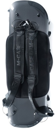 Стеклопластиковый футляр для скрипки 4 4 Street M-case Black Point - Maroon