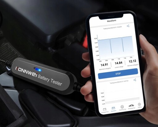 ТЕСТЕР АККУМУЛЯТОРА 6 В 12 В Bluetooth 5.0, польский