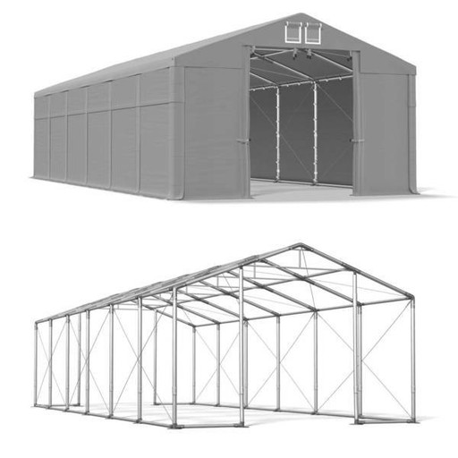 Гаражная палатка 6x12m [2,5 м] зима Das 560 WP