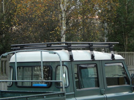 Land Rover Defender 130 Багажник на крышу с сеткой, площадкой для палатки и корзиной