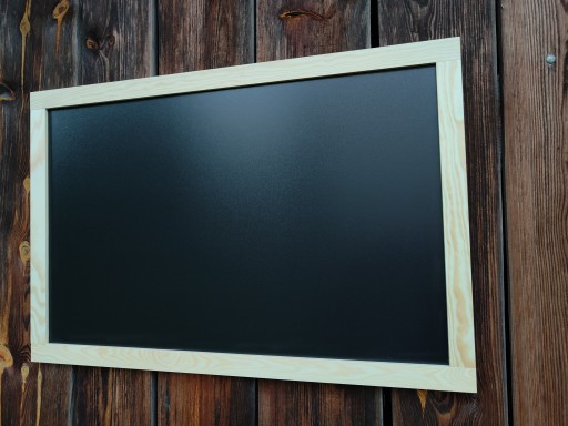 Tablica kredowa na ścianę 90x60 naturalna ECO