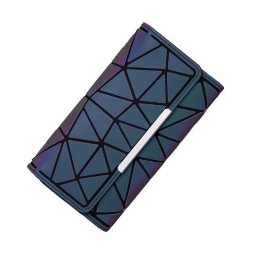Голографический кошелек MiniWallet, просторный, светоотражающий, современный.
