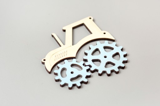 Traktor tryby tablicy manipulacyjnej niebieski