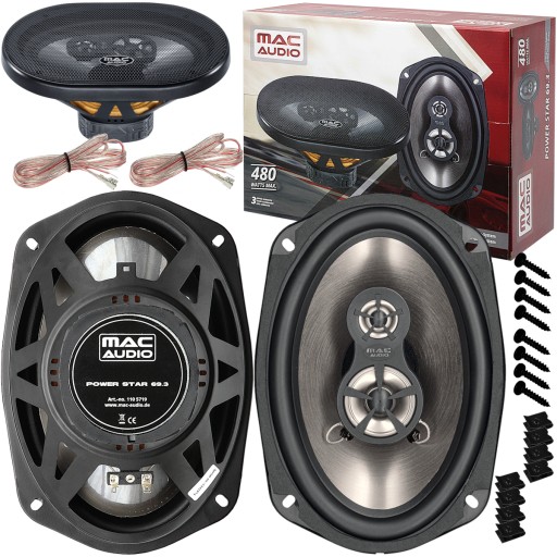 МОЩНЫЕ АВТОМОБИЛЬНЫЕ КОЛОНКИ MAC AUDIO 480 Вт 6X9