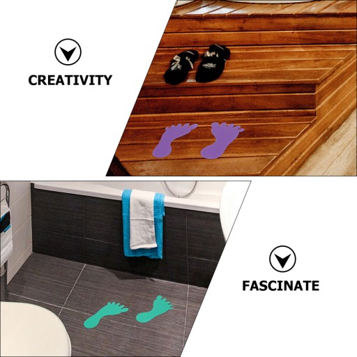 Color Stickers Footprint Floor Colored