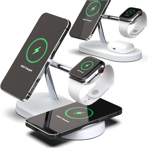 Беспроводное зарядное устройство Зарядная станция для двух iPhone Apple Watch Airpods