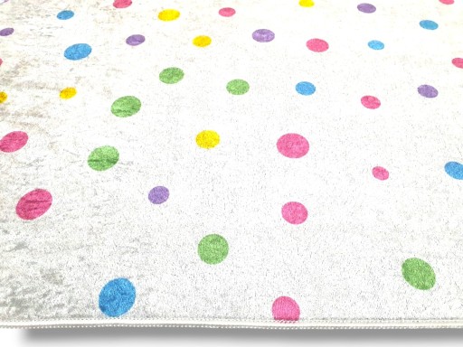 Dywan DIGITAL kropki 80x150 w kropeczki kolorowe grochy w stylu boho