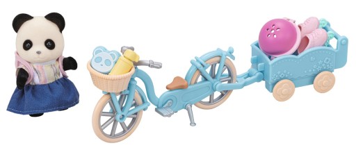 SYLVANIAN Families НА ВЕЛОСИПЕДЕ С ПАНДОЙ 5652