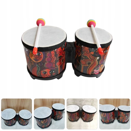 Tamburyn Kid Toys Adulttoy Bębny Bongo dla dzieci