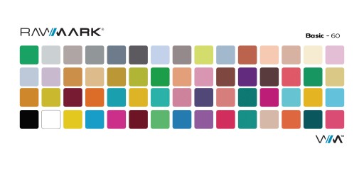 Markery alkoholowe RAWMARK Basic Line 60 sztuk