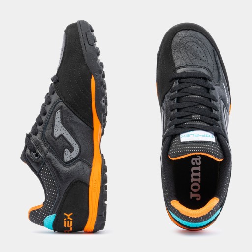 Ботинки для газона Joma Top Flex на шипах, кожа, прошитые, черные, бестселлер, размер 41