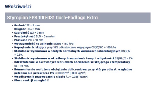ПЕНОСТРОИТЕЛЬ ПОЛ EPS100 КРЫША/ПОЛ 0,031 5 СМ