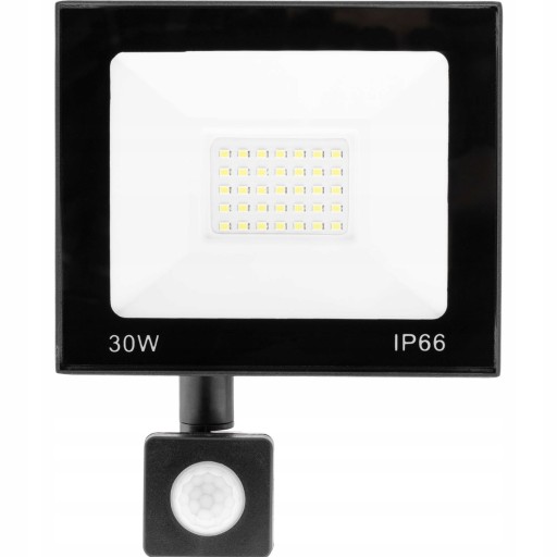 Naświetlacz LED HALOGEN LAMPA 30W z CZUJNIK RUCHU