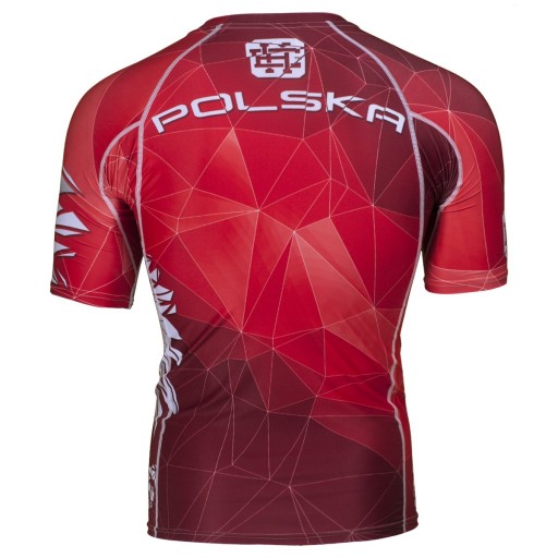 Koszulka Męska na Siłownię POLSKA red 3XL
