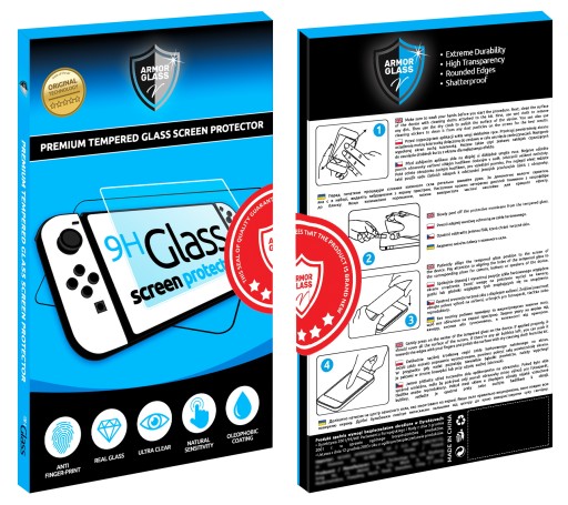 ЗАКАЛЕННОЕ СТЕКЛО 9H ЗАЩИТНОЕ ДЛЯ NINTENDO SWITCH V1 V2 ЗАКАЛЕННОЕ СТЕКЛО