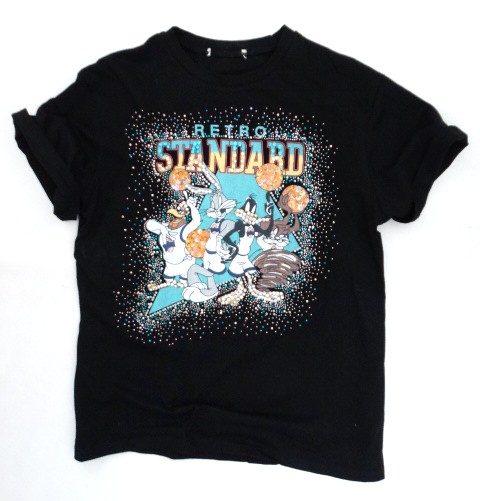 TSHIRT oversize Retro DISNEY Bugs Diabeł Tasmański