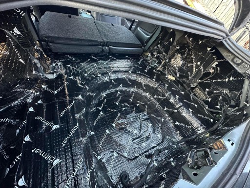 Шумоизоляционный коврик для ретро-автомобилей, черный, самоклеящийся, алюминий