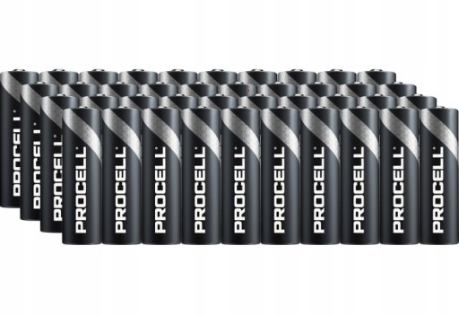 40 батареек типа LR6 AA DURACELL PROCELL CONS 1,5 В Alka