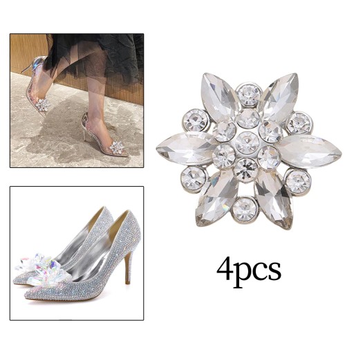 4 . Bling Fashion Стразы Пуговицы Цветок Декоративный