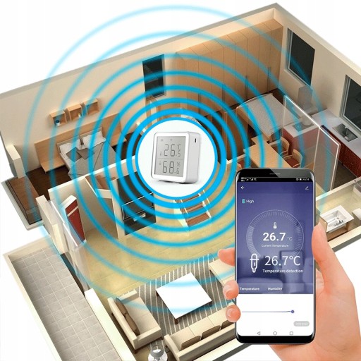 TUYA LCD WiFi датчик температуры и влажности