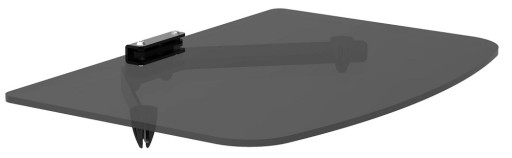 СТЕКЛЯННАЯ ПОЛКА RTV НАСТОЛЬНЫЙ ТВ LCD DVD 10 кг