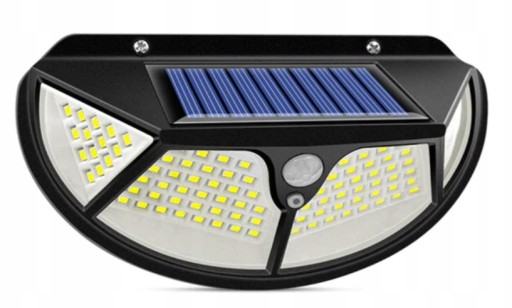СОЛНЕЧНАЯ ЛАМПА С ДАТЧИКОМ ДВИЖЕНИЯ И СУМЕРКИ 100LED