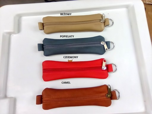 BRELOK ETUI NA KLUCZE - 22 KOLORY 100%SKÓRA