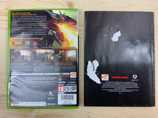 THE WITCHER 2 ASSASSIN OF KINGS идеальные диски - комплект PL XBOX 360
