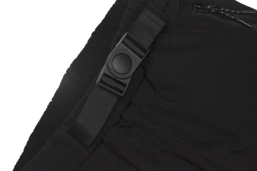 GRACE Czarne Zimowe SPODNIE Ocieplane Wygodne Softshell Guma - 158